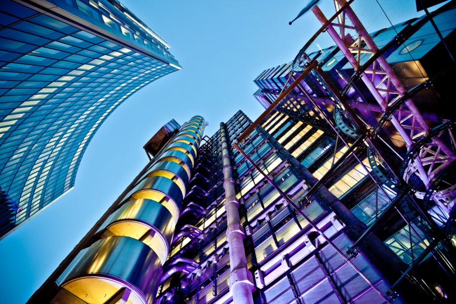 Futuristic Buildings in Business District