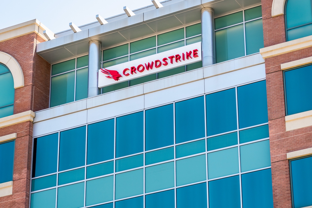 Crowdstrike sign on building