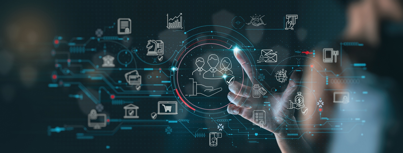 modern computer dashboard